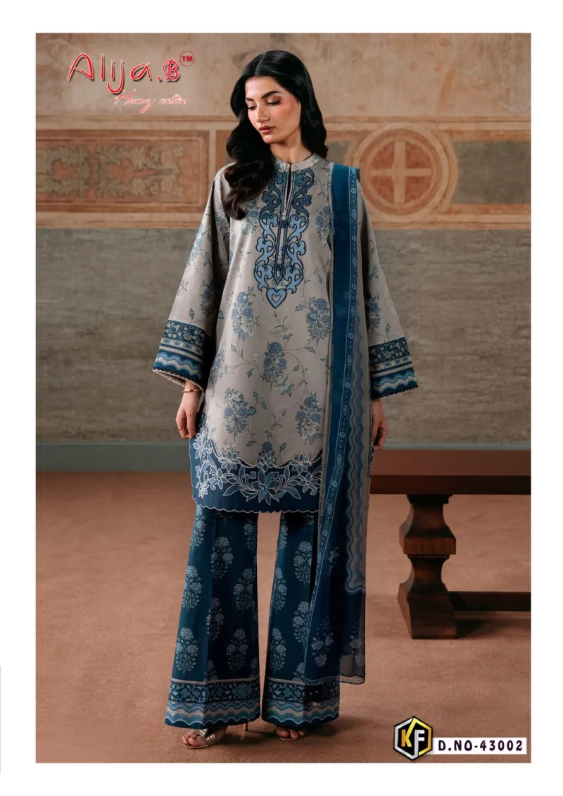 Alija B Vol 43 By Keval Lawn Cotton Karachi Readymade Dress 
